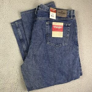 NEW Wrangler Authentics Jeans Men's 44x34 Blue Denim Relaxed Fit ZM200VS NWT